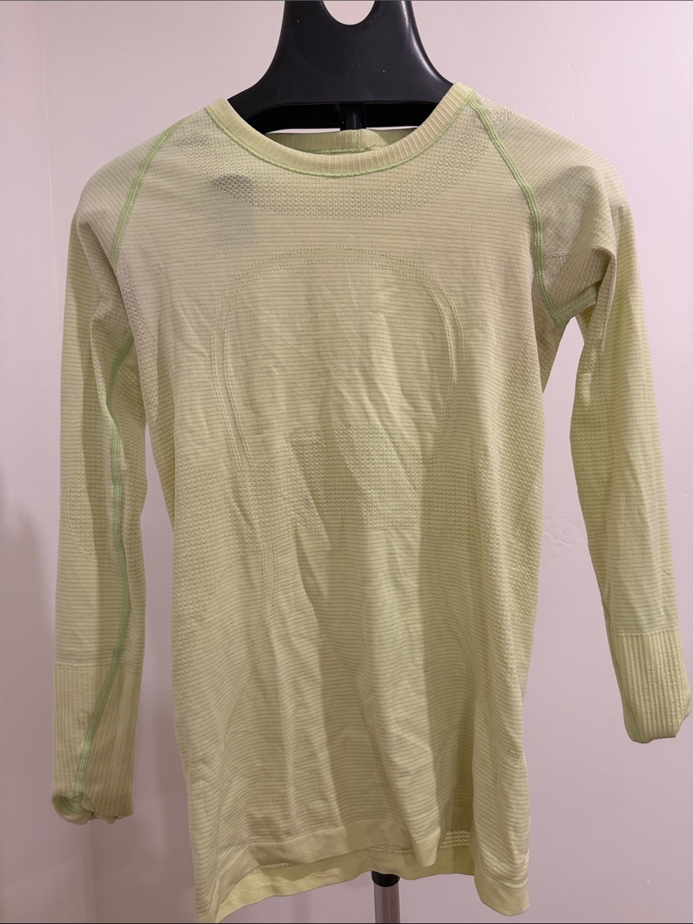 lululemon athletica Long Sleeve Top in neon yellow